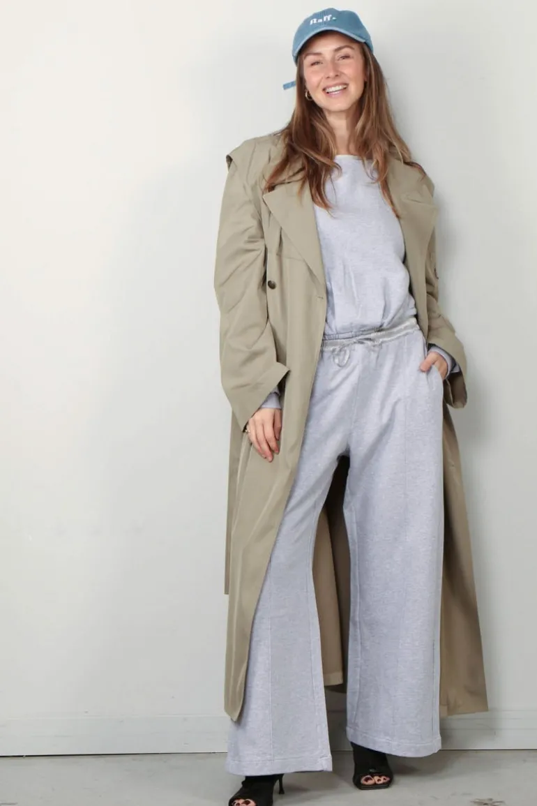 Halfboy Sweater - Oblo Fleece - Light Grey Melange