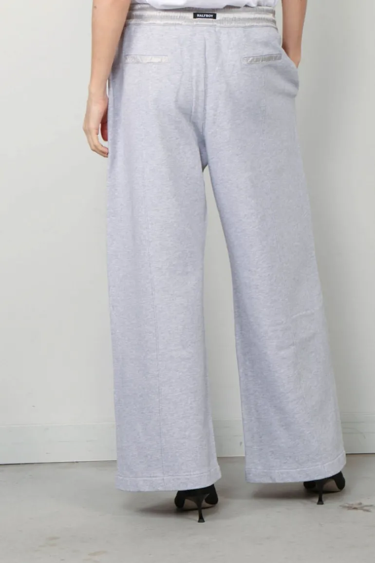 Halfboy Broek - Jogger Pants - Light Grey Melange