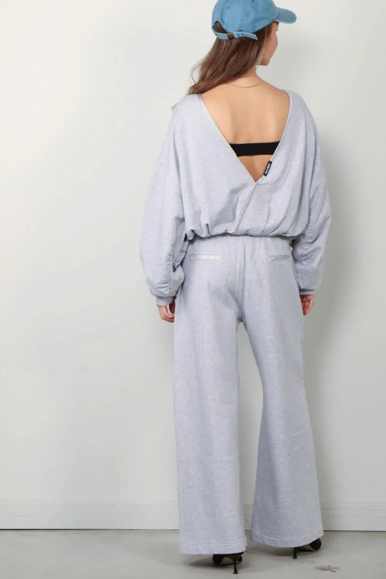 Halfboy Sweater - Oblo Fleece - Light Grey Melange