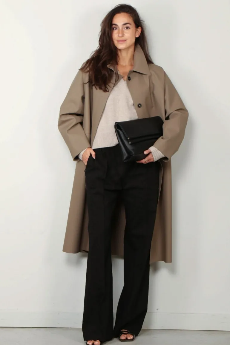 Halfboy Broek - Sporty tailored pants - Black