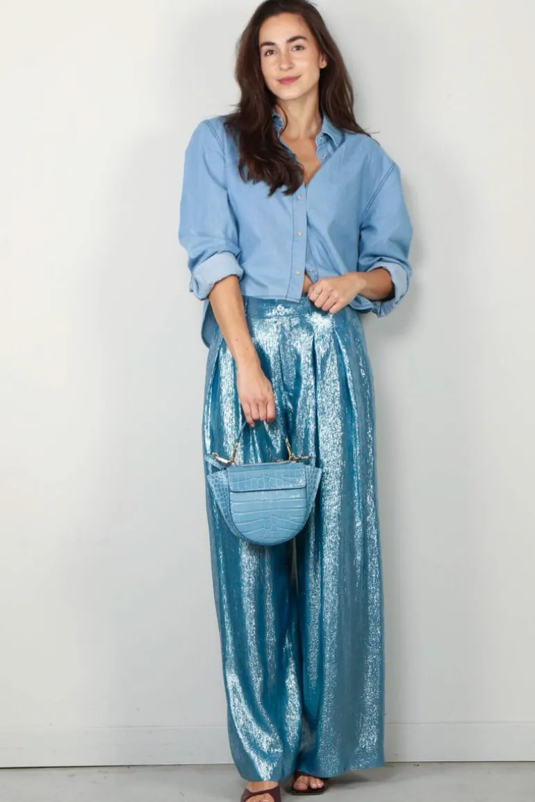 Halfboy Blouse - Power shirt - Medium blue denim