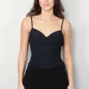 Hanro top - Allure Padded Bra - black