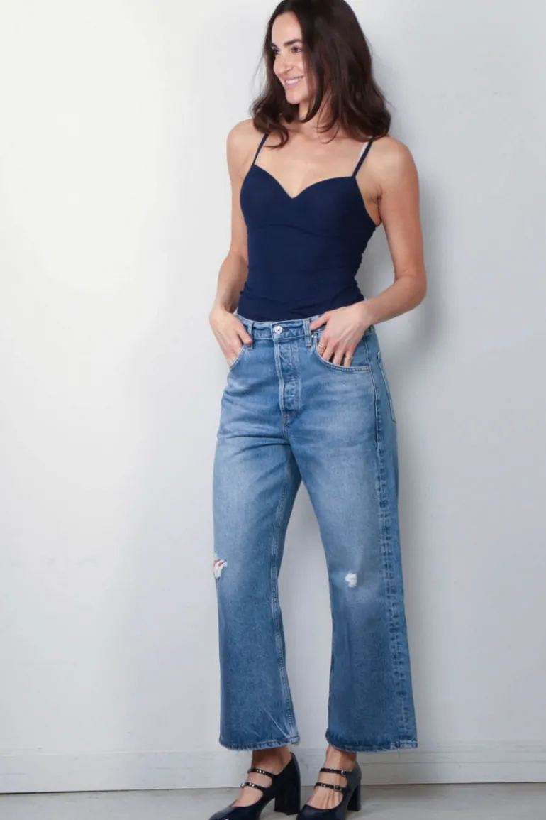 Hanro Top - Allure Padded Bra - Deep Blue