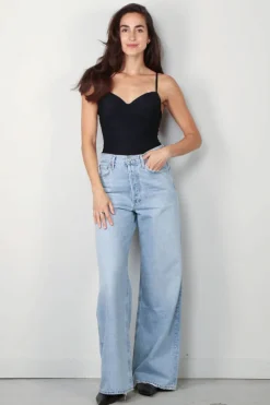 Hanro top - Allure Padded Bra - black