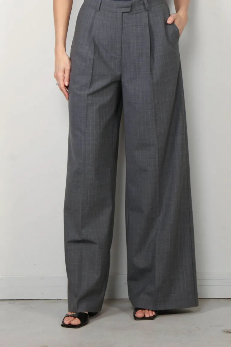 Herskind Broek - Kelly - Light Grey Pinstripe