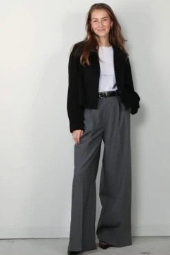 Herskind Broek - Kelly - Light Grey Pinstripe