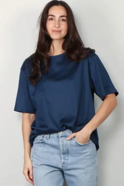 Indress T-shirt - Lotus - Night Blue