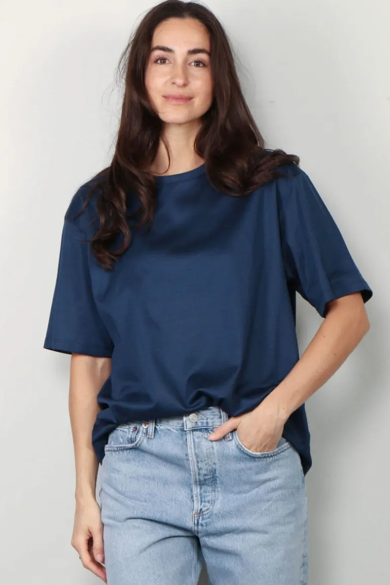 Indress T-shirt - Lotus - Night Blue