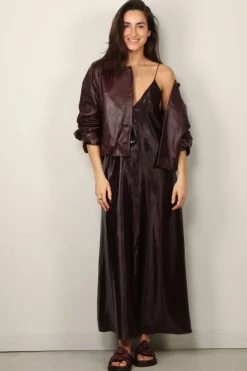 Indress Jurk - Dahlia - Burgundy Black
