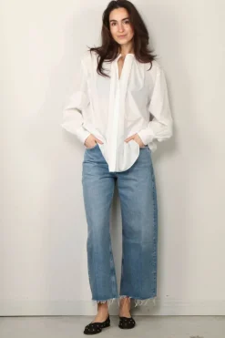 Indress Blouse - Bleuet - Ecru