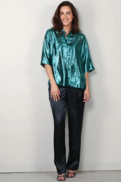 Indress Blouse - Camomille - Turquoise