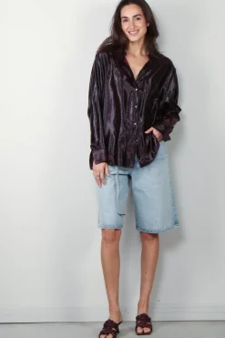 Indress Blouse - Jacinthe - Burgundy Black