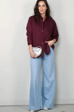 Indress Blouse - Iris - Burgundy