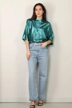 Indress Blouse - Camomille - Turquoise