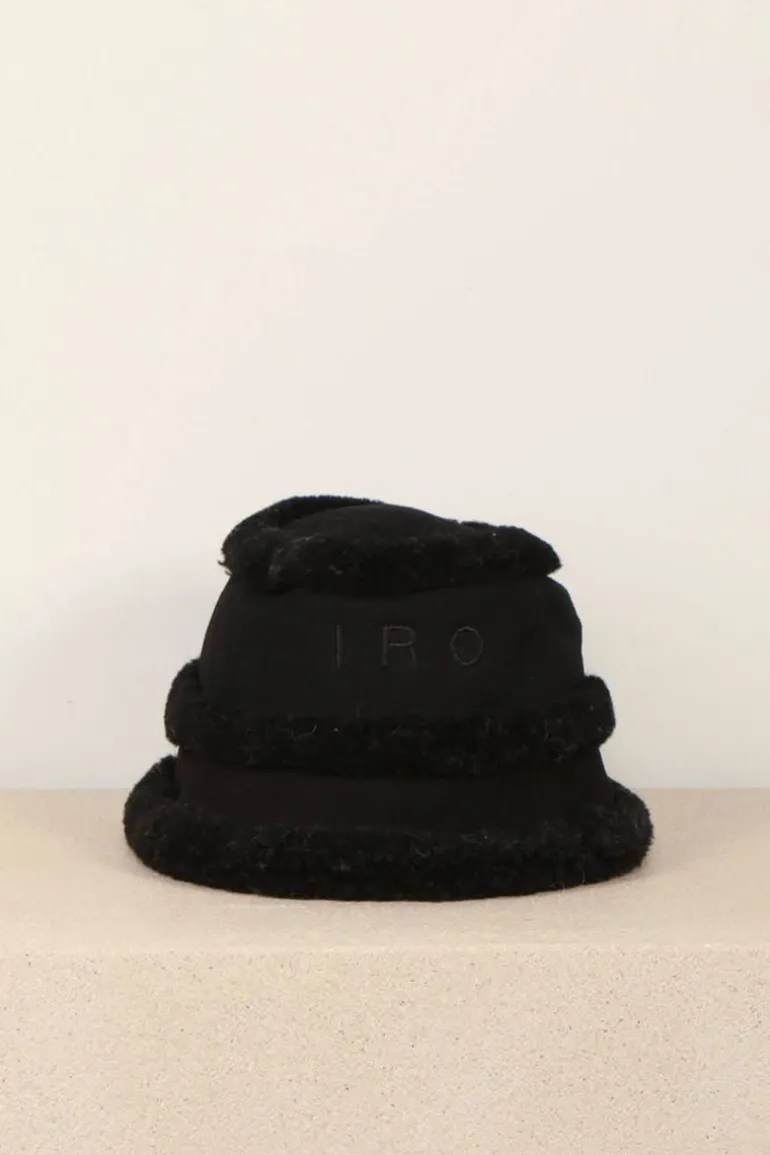 IRO bucket hat - VENETO SHEARLIN - BLACK