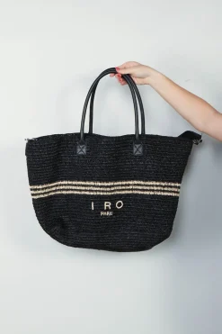 Iro Tas - Cabiro Raffia - Black Natural
