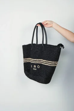 Iro Tas - Cabiro Raffia - Black Natural