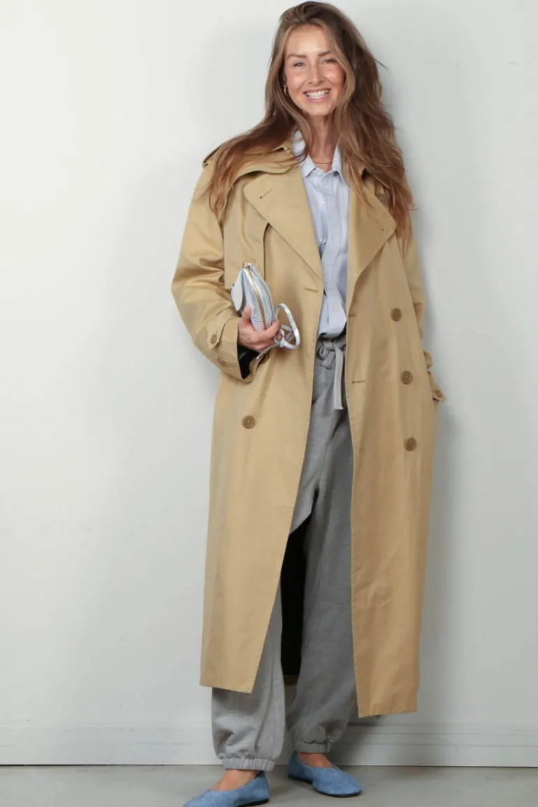 6397 Jas - Trench Coat - Khaki