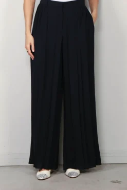 Joseph Broek - Tibre Pant Airy Plisse - Navy