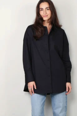 Joseph Blouse - Comete Blouse Poplin Gots - Navy