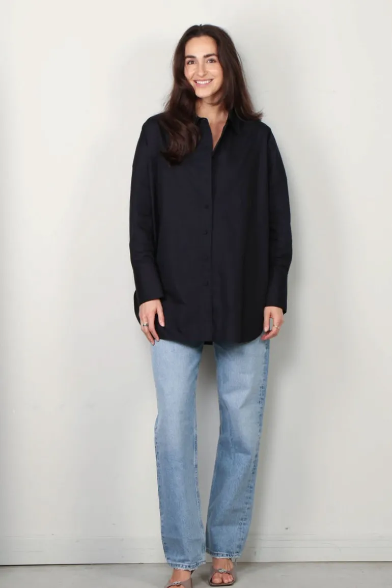 Joseph Blouse - Comete Blouse Poplin Gots - Navy