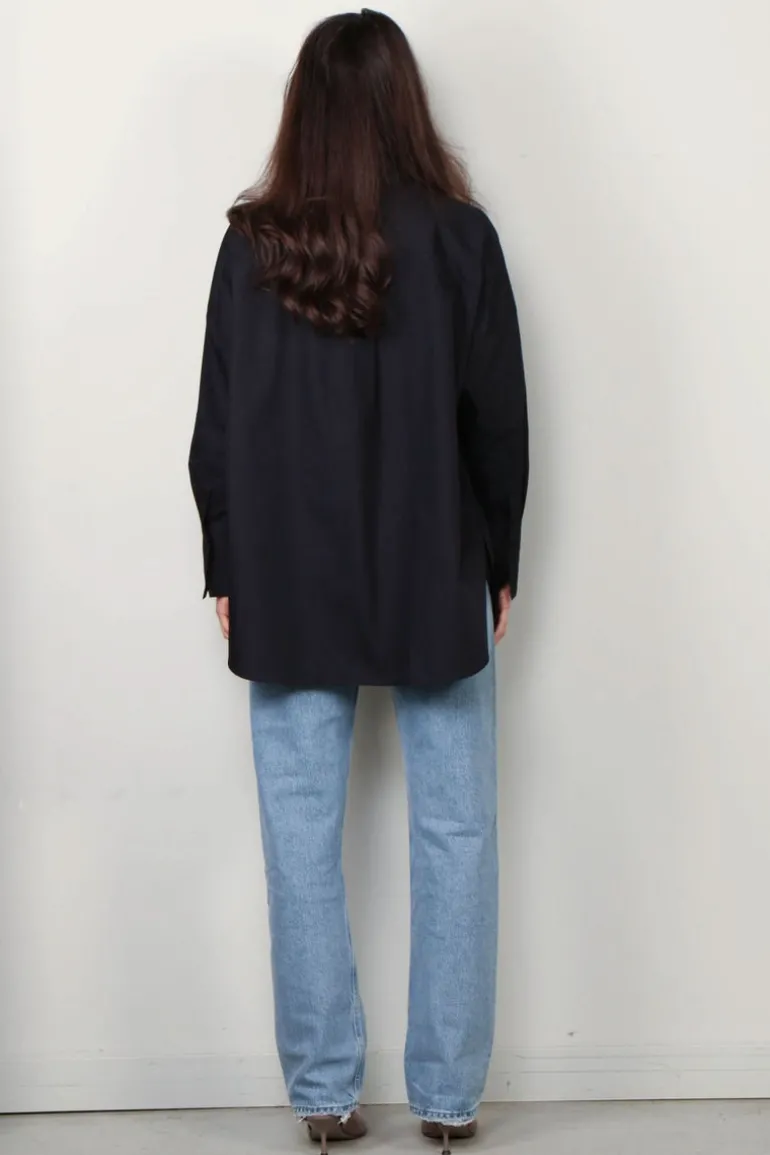 Joseph Blouse - Comete Blouse Poplin Gots - Navy