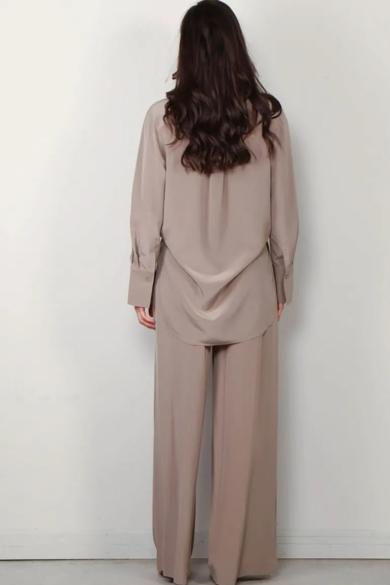 Joseph Blouse - Miller Crepe De Soie - Escargot