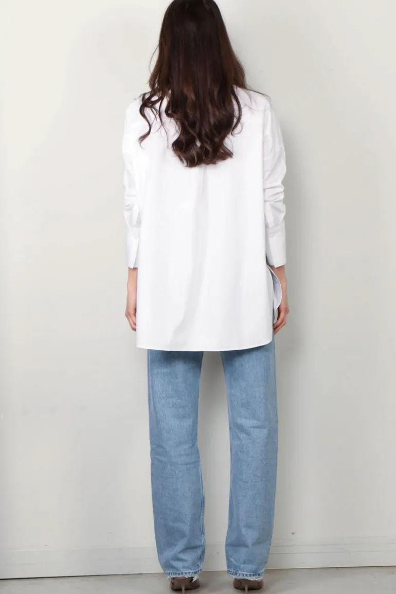 Joseph Blouse - Comete Blouse Poplin Gots - White