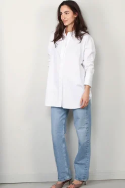 Joseph Blouse - Comete Blouse Poplin Gots - White