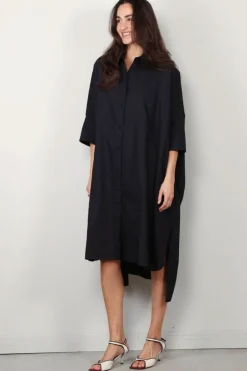 Joseph Jurk - Dania Dress Poplin Gots - Navy