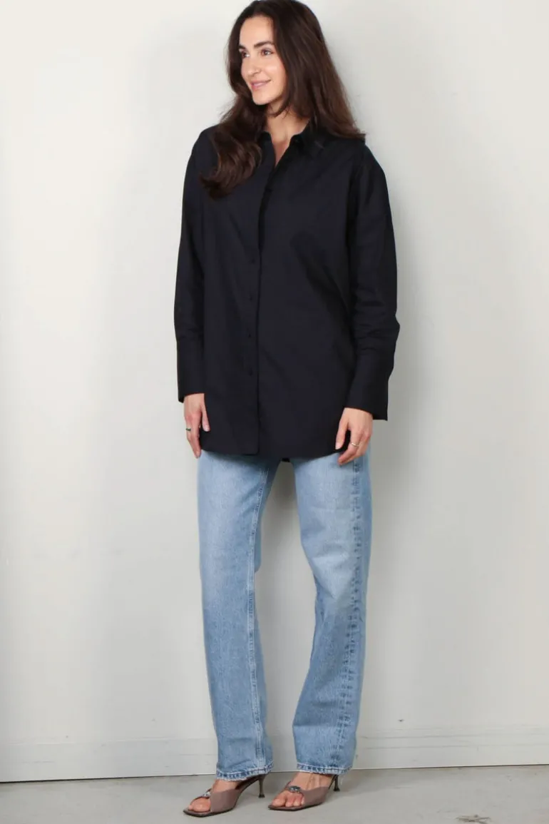 Joseph Blouse - Comete Blouse Poplin Gots - Navy