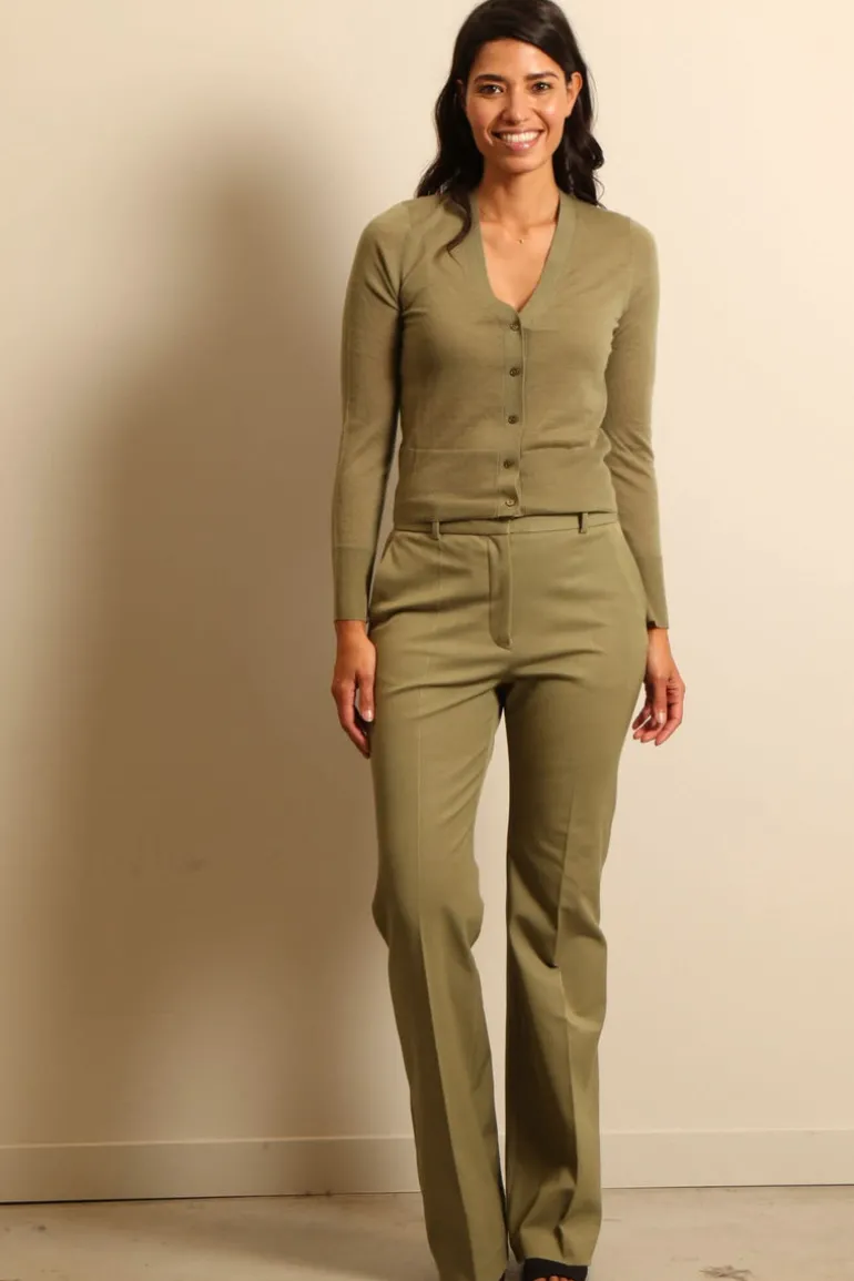 Joseph vest - JF008200 Cardigan - dark olive