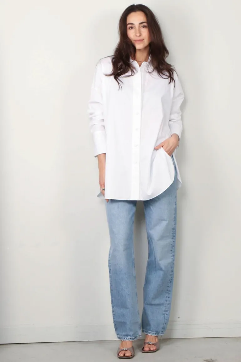 Joseph Blouse - Comete Blouse Poplin Gots - White