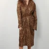 6397 Jurk - Collarless Shirtdress - Leopard