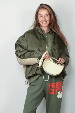 Kassl Editions Bomber - Bomber Short Nylon - Khaki Trench Beige