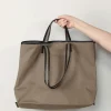 Kassl Editions Tas - Tote Canvas - Green Sage / Oil Black