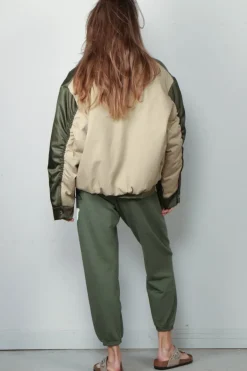 Kassl Editions Bomber - Bomber Short Nylon - Khaki Trench Beige