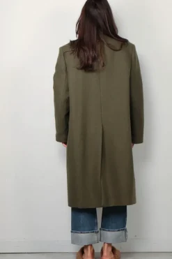 Kassl Editions Jas - Double breasted long wool - Mud