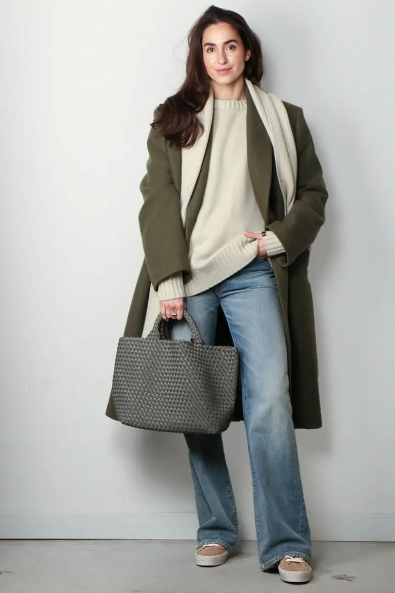 Kassl Editions Jas - Double breasted long wool - Mud