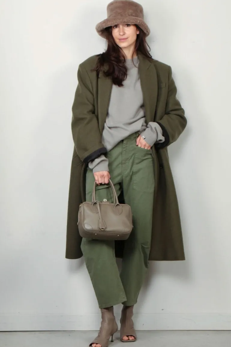 Kassl Editions Jas - Double breasted long wool - Mud