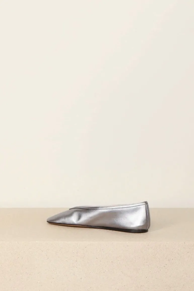 Le Monde Béryl Ballerina - Luna slipper leather - Silver