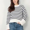 Lisa Yang Trui - Sony stripes - Cream/Navy