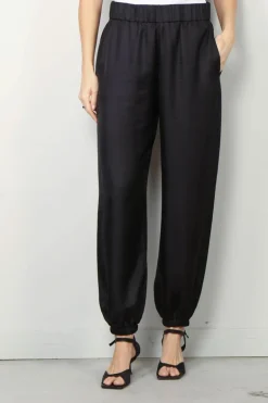 Lisa Yang Broek - High Rise Tapered Trousers - Midnight