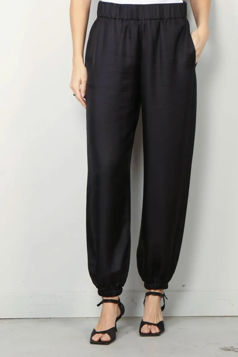 Lisa Yang Broek - High Rise Tapered Trousers - Midnight
