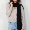 Lisa Yang Sjaal - Brushed Scarf - Black Brushed