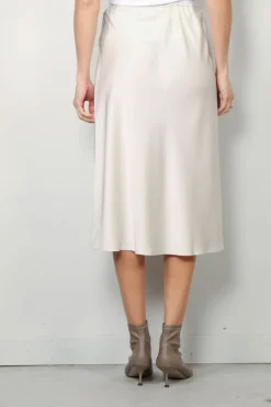 Lisa Yang Rok - Midi Skirt - Champagne
