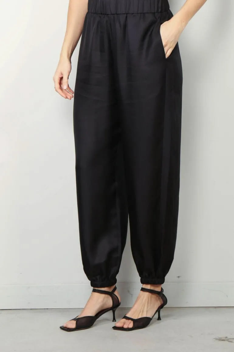 Lisa Yang Broek - High Rise Tapered Trousers - Midnight