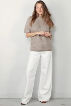 Lisa Yang T-shirt - Madelene - Mole Brushed