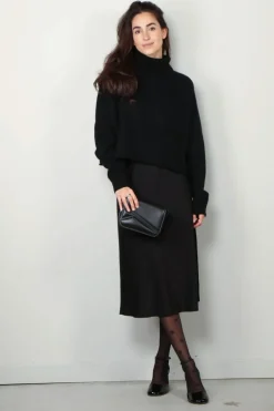 Lisa Yang Rok - Midi Skirt - Midnight