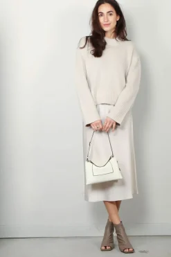 Lisa Yang Rok - Midi Skirt - Champagne